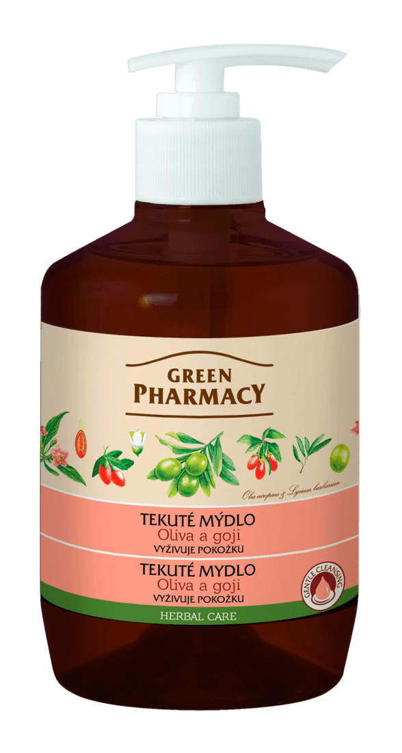 ​Green Pharmacy Oliva a Goji - tekuté mýdlo vyživující pokožku, 460 ml