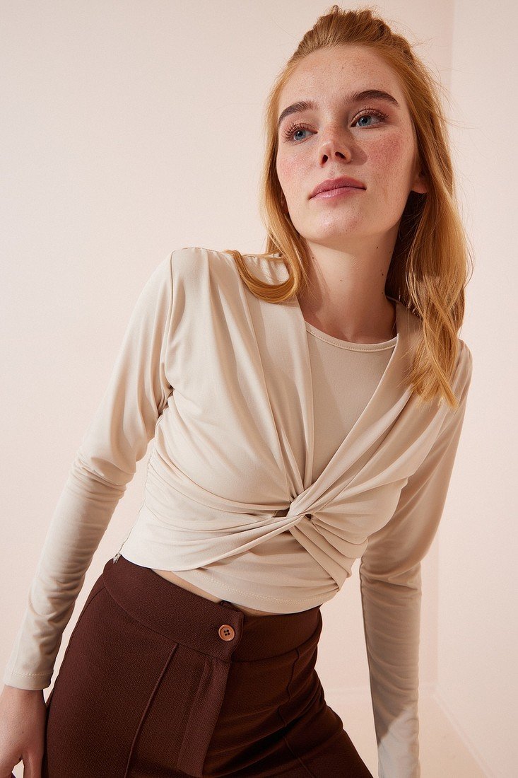 Happiness İstanbul Blouse - Beige - Regular fit