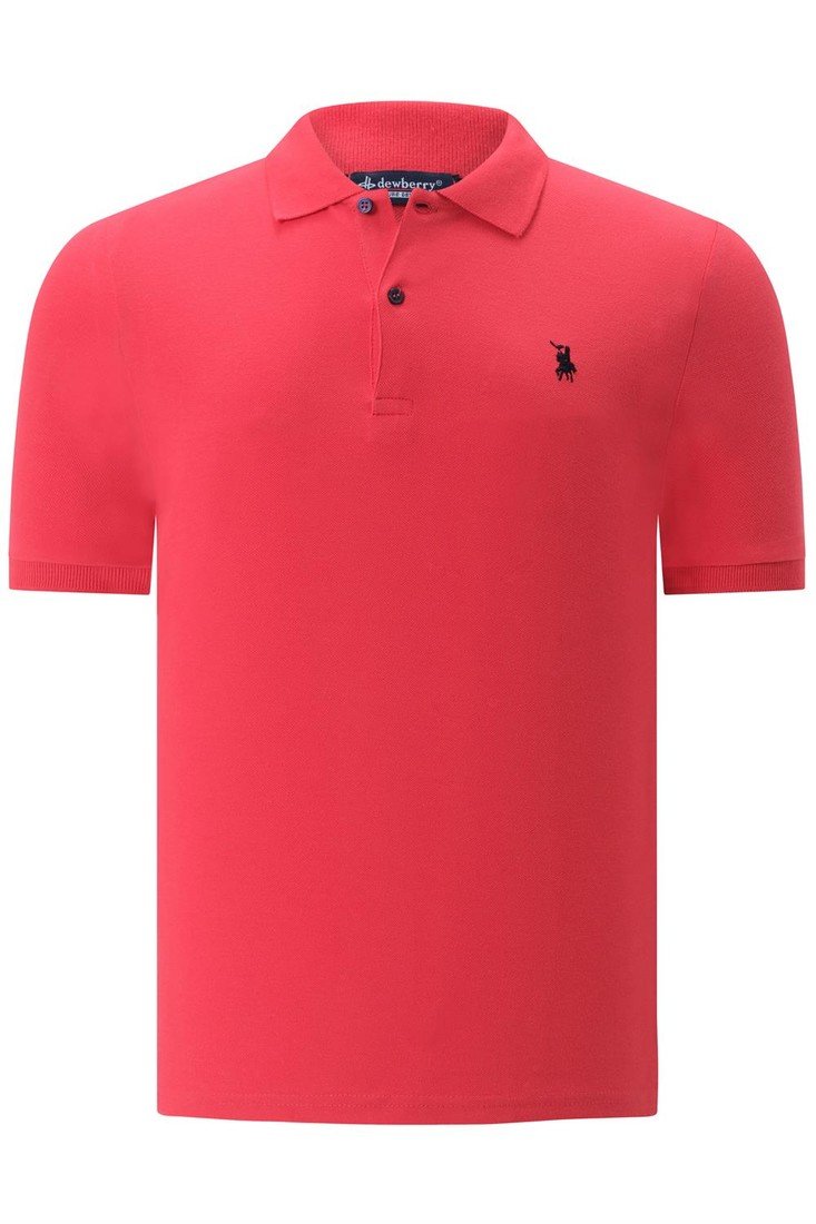 T8561 DEWBERRY MENS TSHIRT-STRAIGHT POMEGRANATE