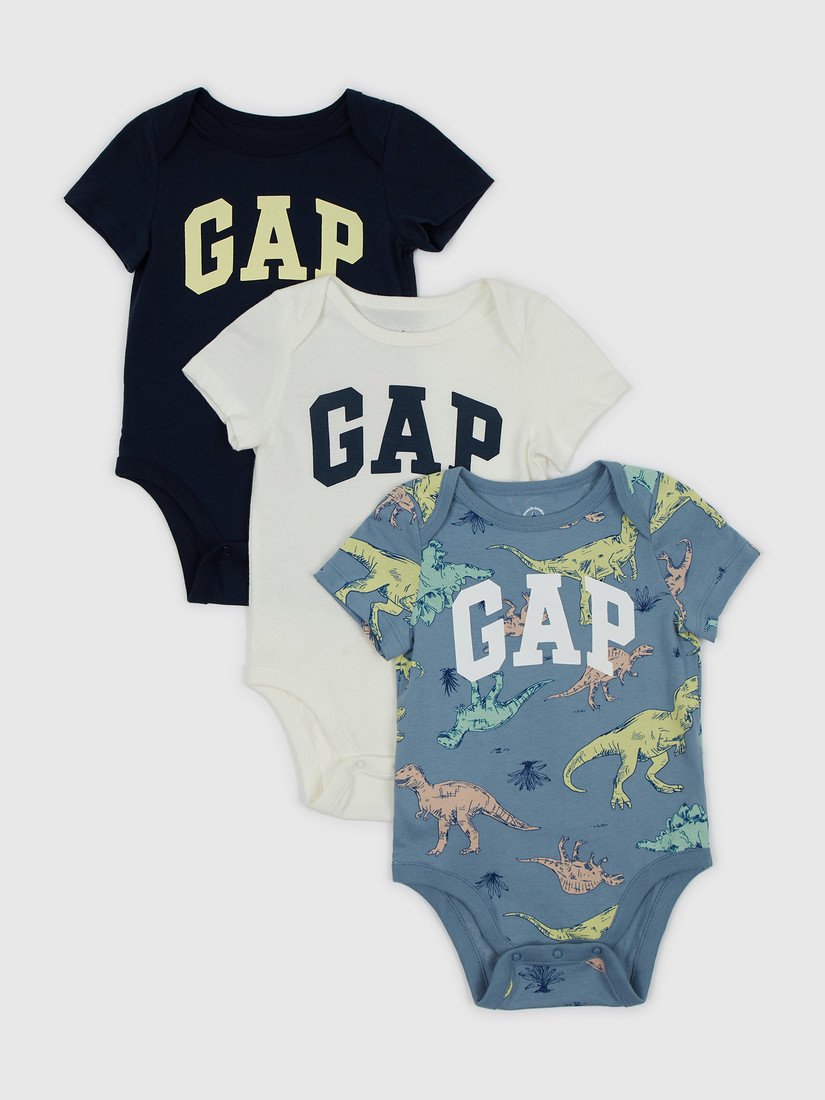 Baby body GAP, 3 ks - Kluci