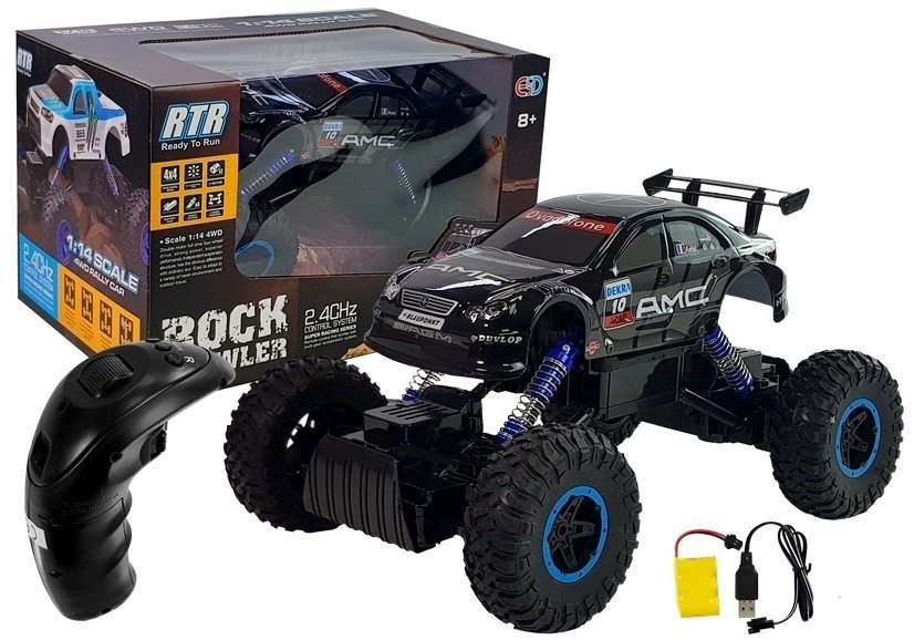 mamido Auto na dálkové ovládání Offroad 1:14 modré RC