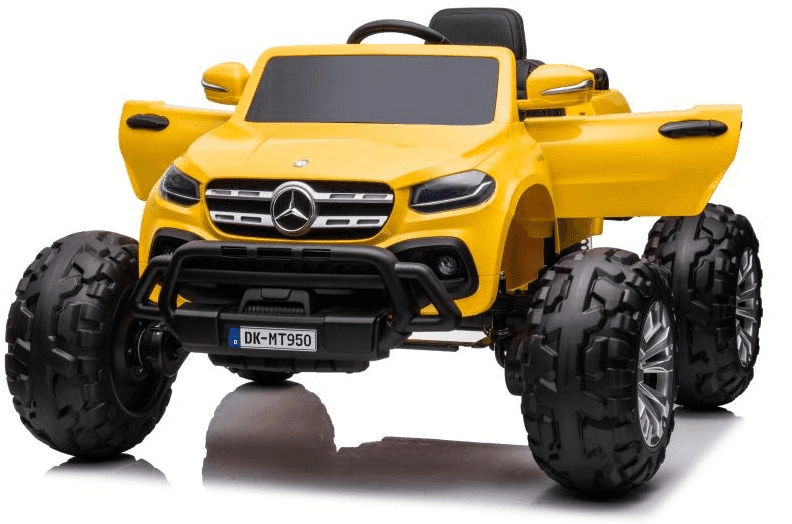 mamido Dětské elektrické autíčko Mercedes X 350d 4Matic 4x4 lakované žluté