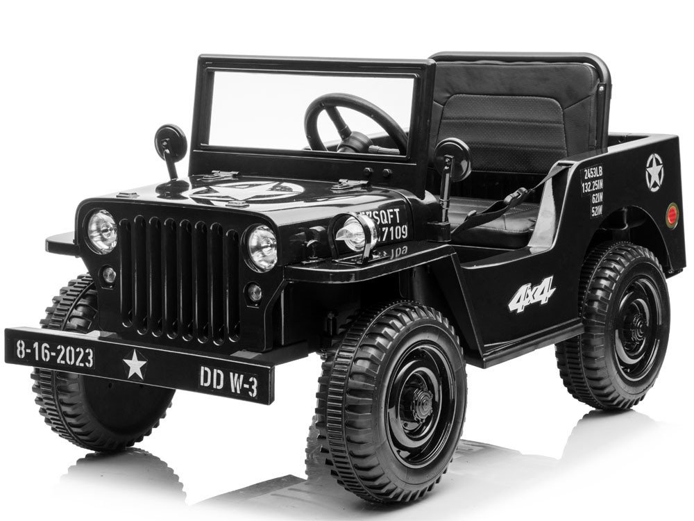 mamido Dětský elektrický jeep Willys Star 4x4 černý