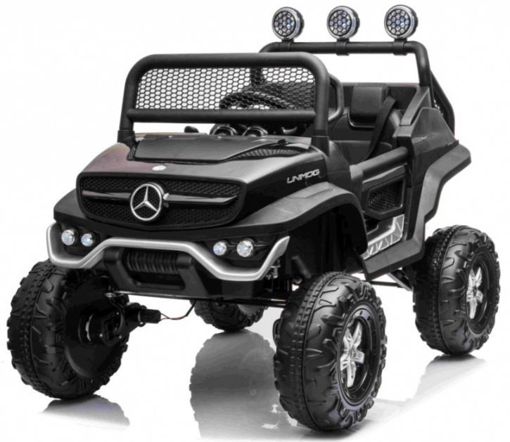 mamido Dětské elektrické autíčko Buggy Mercedes-Benz Unimog 4x4 černé