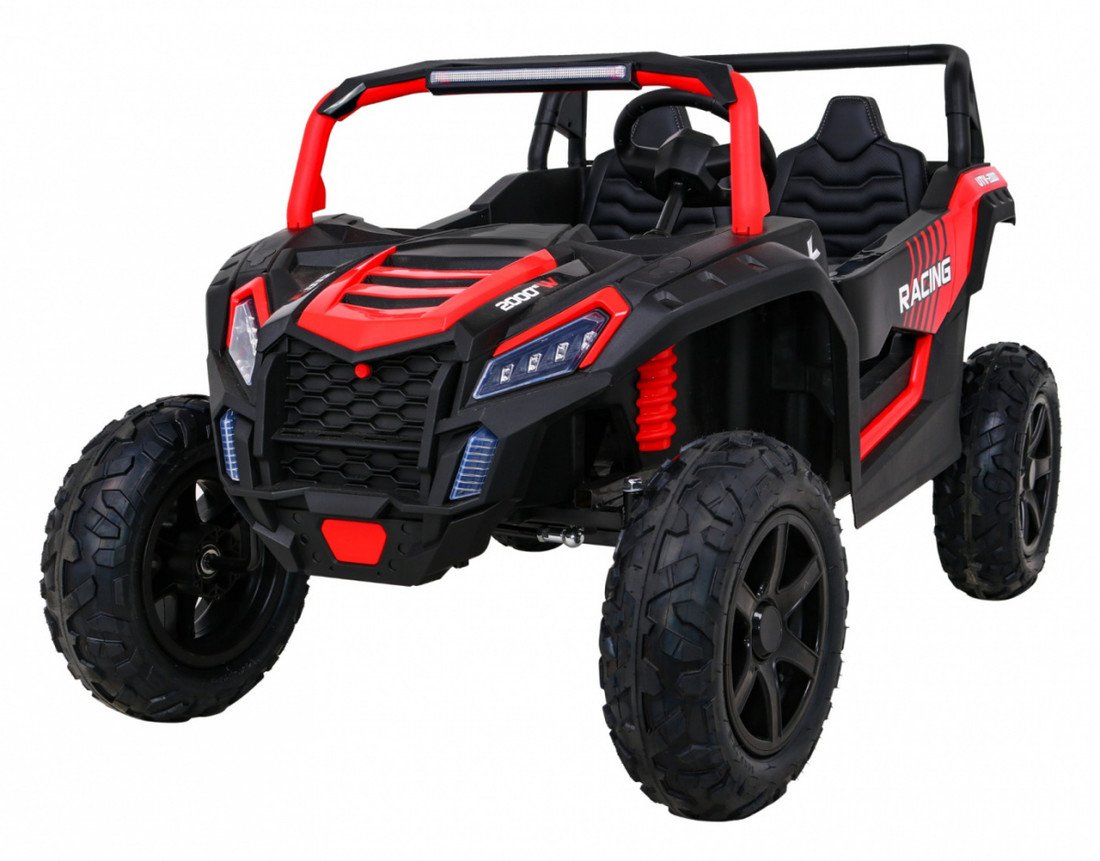 mamido Dětské elektrické autíčko Buggy UTV Strong 24V nafukovací kola červené