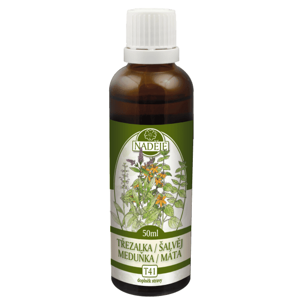 Naděje Třezalka, šalvěj, máta, meduňka T41 50 ml