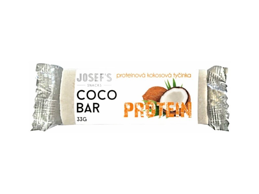 Josef 's snacks Josef's snacks Ovocná tyčinka proteinová kokosová 33 g