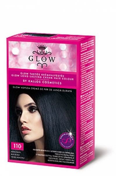 Kallos GLOW - barva pro domácí použití Kallos GLOW krém. barva modro černá č. 110 40ml