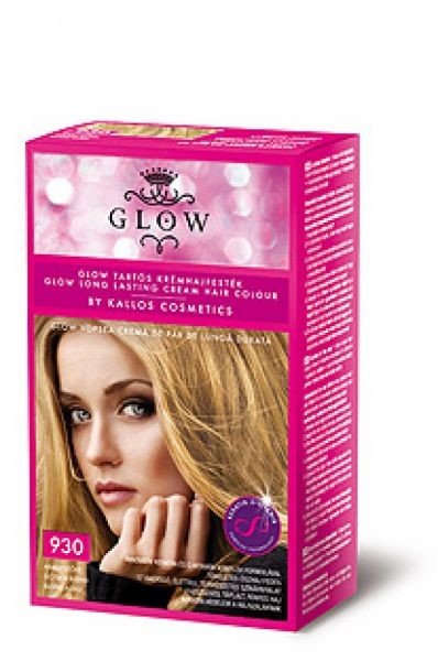 Kallos GLOW - barva pro domácí použití Kallos GLOW krém. barva zlatá blond č.930 40ml