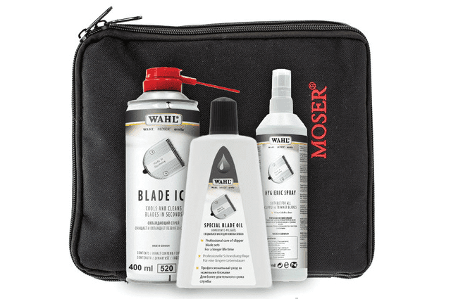 ​Moser 1000-7410 Wahl Blade Care Set - set na údržbu stříhacích hlav strojků