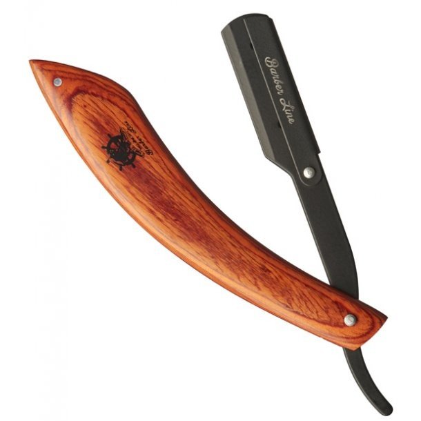 ​Barber Line Wooden Shaving Razor 04983 - břitva na vyměnitelné žiletky, poloviční čepel