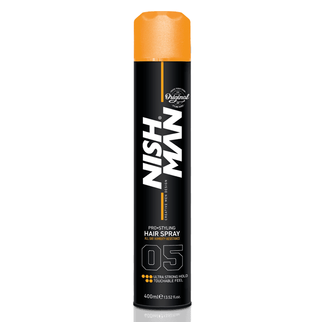 Nishman Hair Styling Strong Hold Spray - lak na vlasy, 400 ml