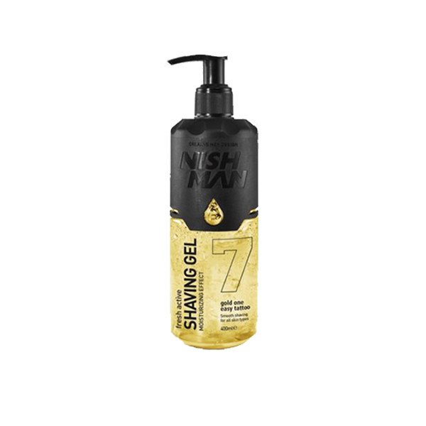 Nishman Shaving Gel - žlutý gel na holení, 07 Gold One - 400 ml