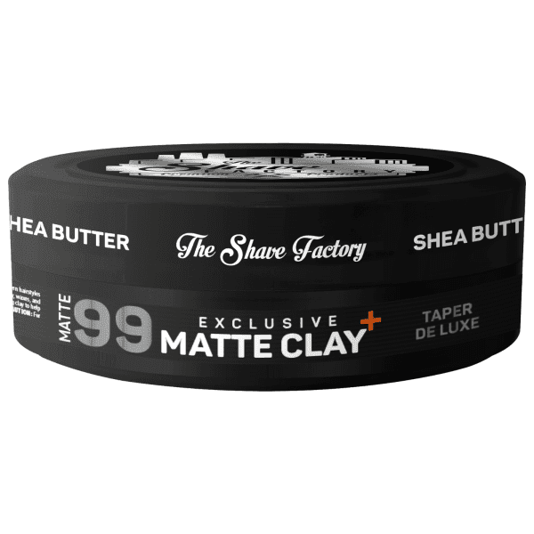 The Shave Factory Exclusive Matte Clay - matná hlína se silnou fixací, 150 ml Shea Butter - Taper De Luxe