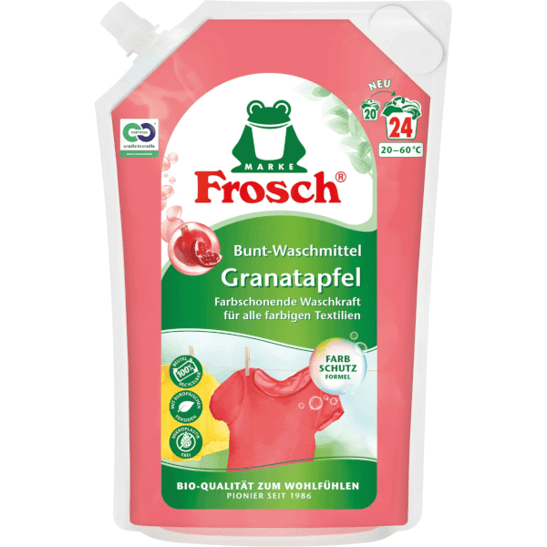 Frosch prací gel na barevné prádlo Granátové jablko 24PD 1,8l