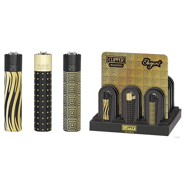 Zapalovač Clipper CMP11R Elegant+Giftbox