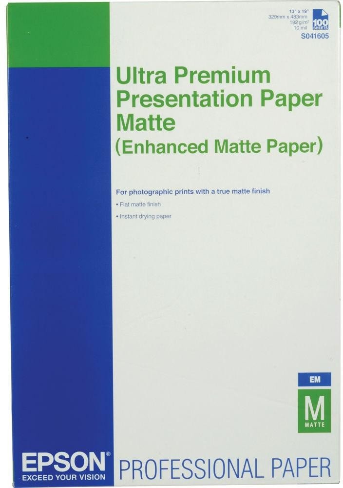 EPSON Enhanced Matte Paper, DIN A3+, 189g/m?, 100 Blatt (C13S041719)