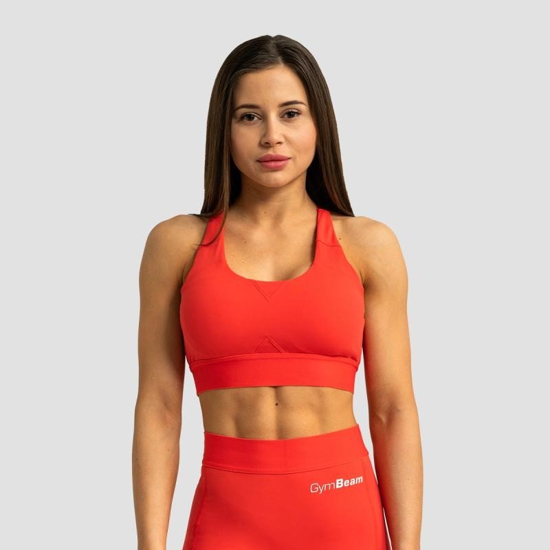 GymBeam Sportovní podprsenka Limitless Hot Red