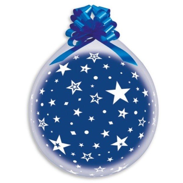Balónek pro balení dárků  Hvězdy 1ks