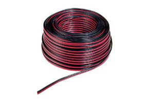 Kabel ohebný CYH V03VH-H 2x1,5 černorudá dvojlinka