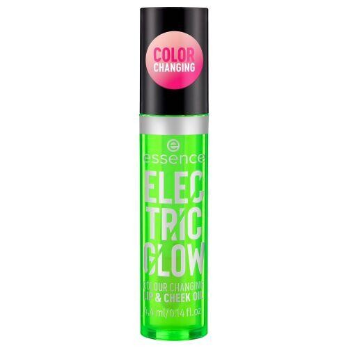 Essence Electric Glow Colour Changing Lip & Cheek Oil 4,4 ml olej na rty a tváře měnící barvu pro ženy