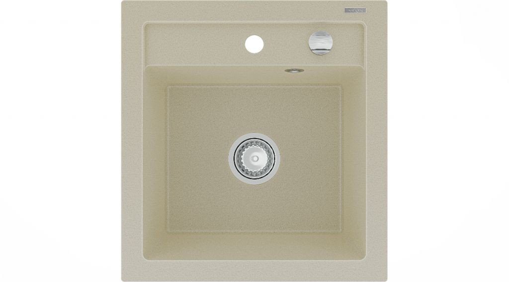 MEXEN Buňky Vito granitový dřez 1 520x490 mm, béžová 6503521000-69