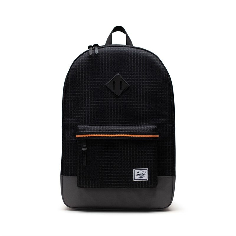 batoh HERSCHEL - Heritage Black Grid/Gargoyle/Sun Orange (05722)