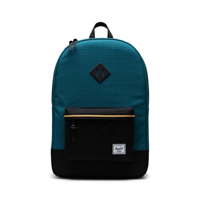 batoh HERSCHEL - Heritage Harbour Blue Grid/Black/Amber Yellow (05736)