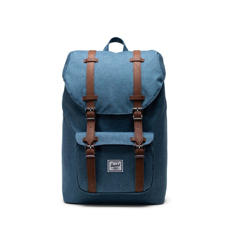 batoh HERSCHEL - Herschel Little America Mid-Volume Copen Blue Crosshatch (05727)