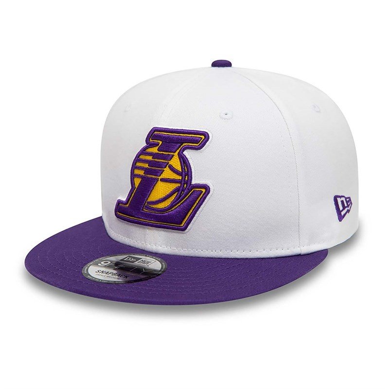 kšiltovka NEW ERA - 950 Nba White Crown Patches 9Fifty Los Angeles Lakers (WHI)