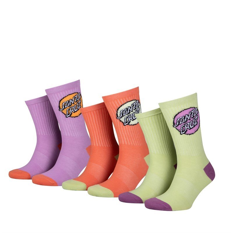 ponožky SANTA CRUZ - Pop Dot Socks (3 pack) Assorted (ASSORTED) velikost: 4-7
