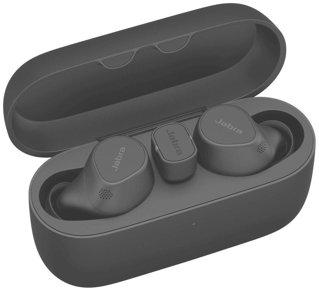 Jabra Evolve2 Buds  špuntová sluchátka Bluetooth® stereo černá Redukce šumu mikrofonu, Potlačení hluku Nabíjecí pouzdro, Vypnutí zvuku mikrofonu