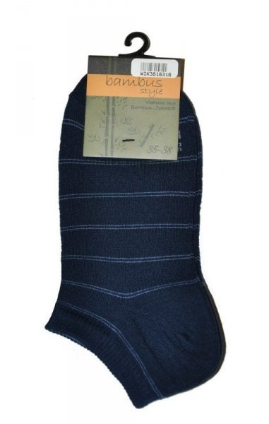 WiK 36163 Bambus Style Dámské kotníkové ponožky 35-38 tmavě modrá