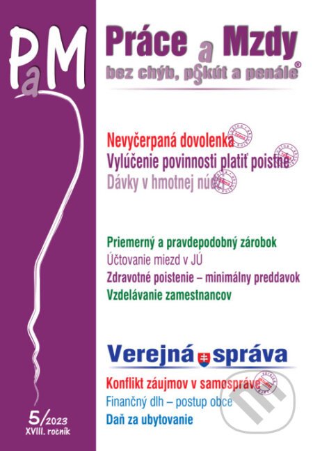Práce a Mzdy č. 5 / 2023 - Nevyčerpaná dovolenka - Poradca s.r.o.