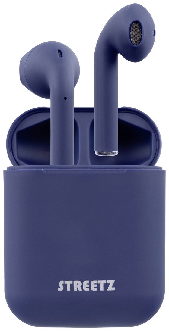 STREETZ TWS-0009  In Ear Headset Bluetooth® stereo modrá  headset, Nabíjecí pouzdro, dotykové ovládání