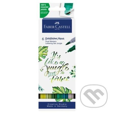 Popisovače Goldfaber Aqua Dual set 6 kusov Jungle - Faber-Castell