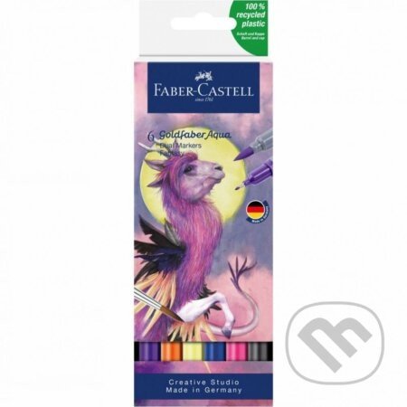 Popisovače Goldfaber Aqua Dual set 6 kusov Fantasy - Faber-Castell