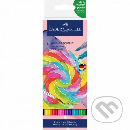 Popisovače Goldfaber Aqua Dual set 6 kusov Candy shop - Faber-Castell