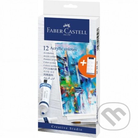 Akrylové farby v tube set 12 - Faber-Castell
