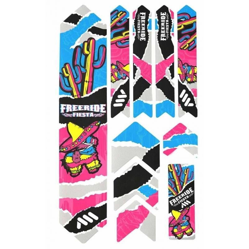 Nálepky AMS Honeycomb Frame Guard Extra X Freeride Fiesta 2023 - ochranné na rám