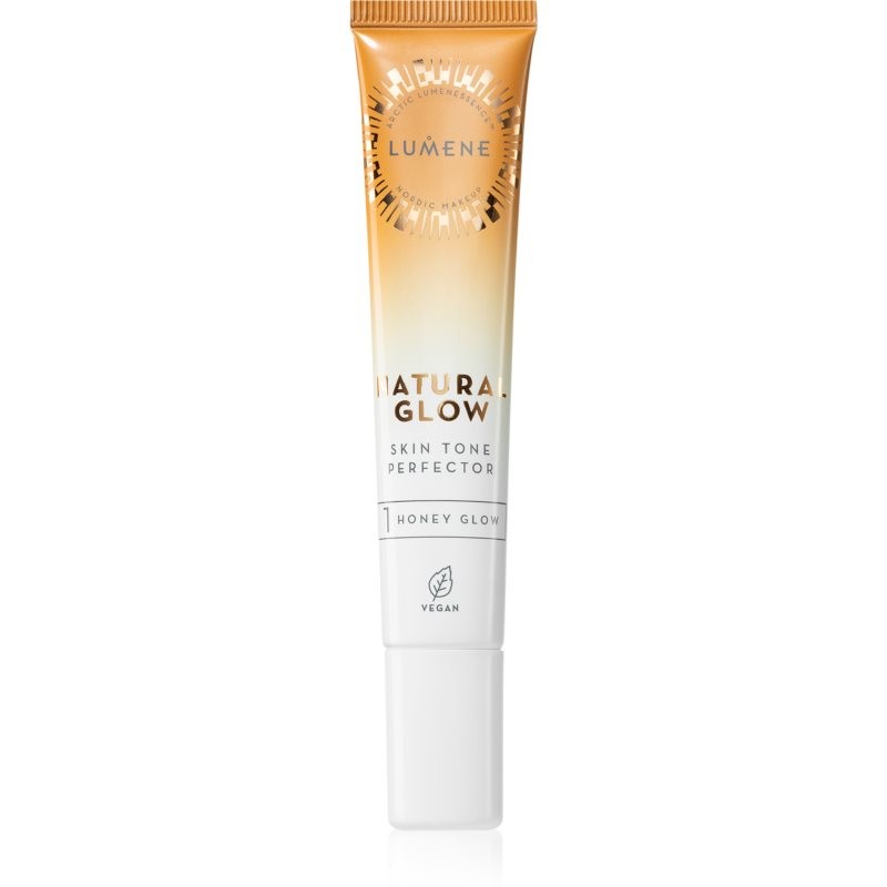 Lumene Natural Glow Skin Tone Perfector tekutý rozjasňovač odstín 1 Honey Glow 20 ml