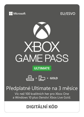 Microsoft Xbox Game Pass Ultimate - předplatné na 3 měsíce, QHX-00006, nová