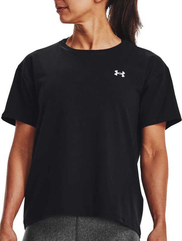 Triko Under Armour UA Esential Cttn Stretch Tee-BLK