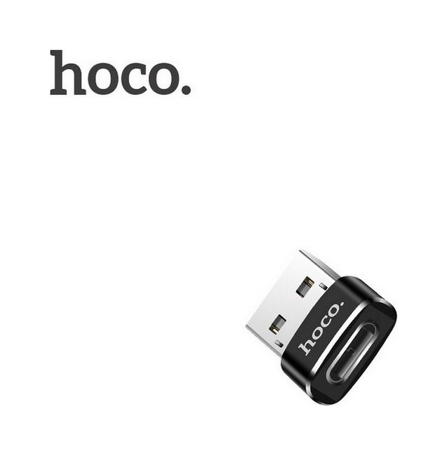 Adaptér HOCO UA6 USB-A - USB-C černý 92801