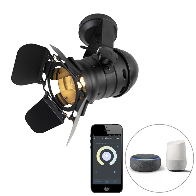 Chytrý studiový bodový černý otočný a sklopný včetně Wifi A60 - Movie