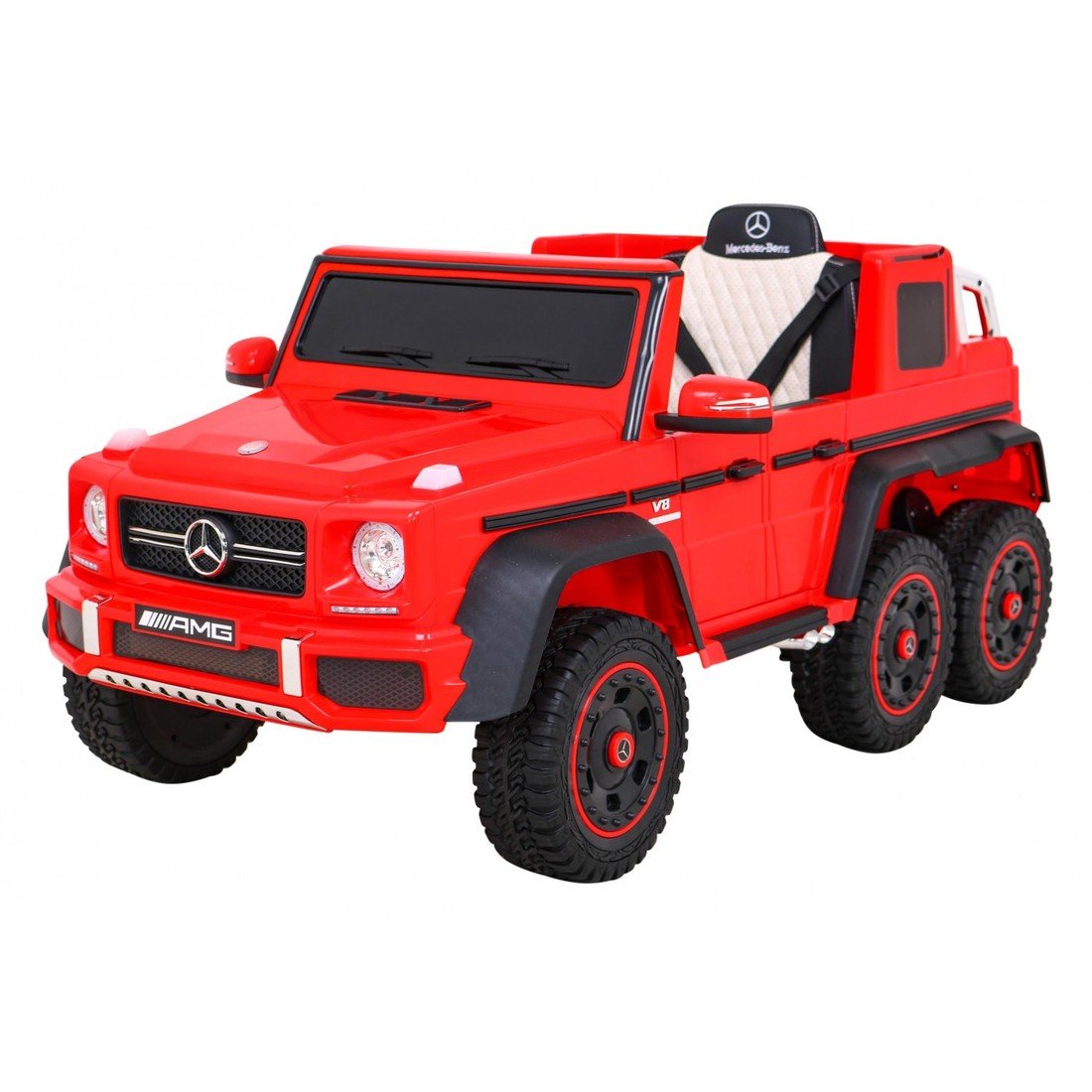 mamido Elektrické autíčko Mercedes G63 4x4 červené