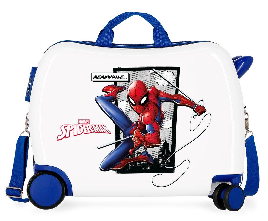 JOUMMABAGS Dětský kufřík na kolečkách - odražedlo - Marvel - Spiderman