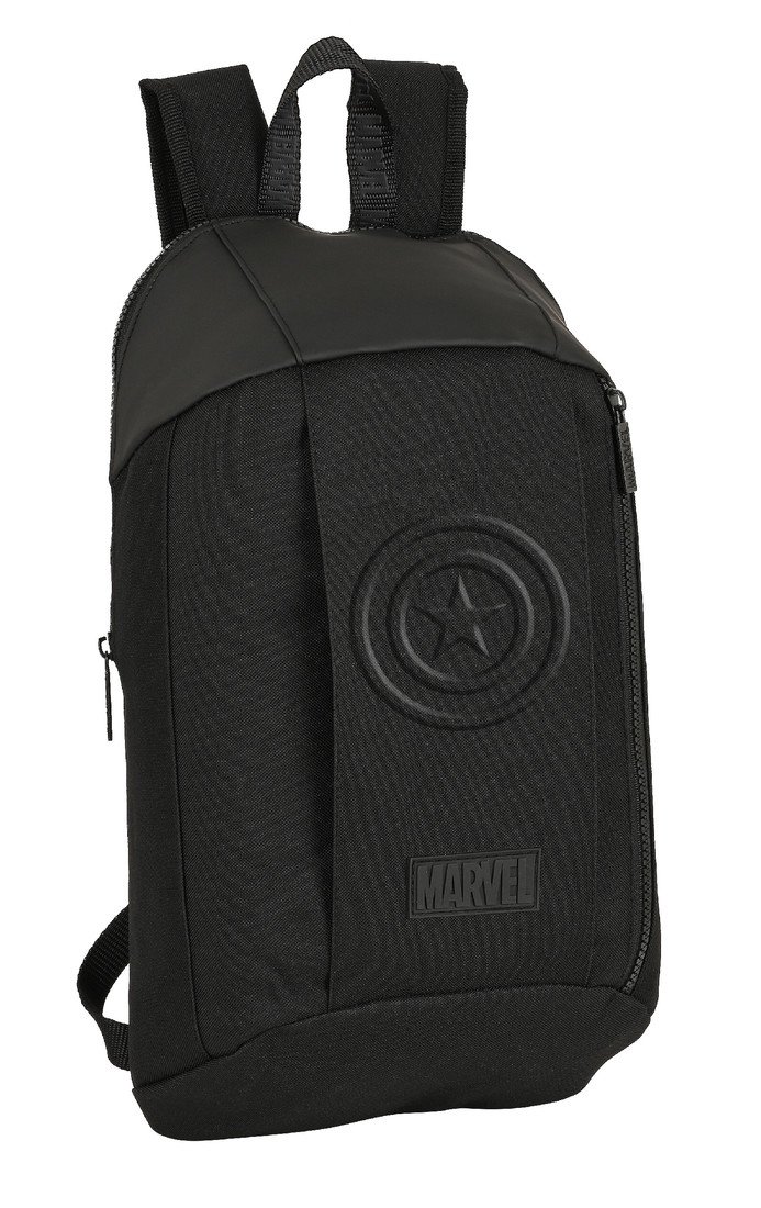 SAFTA Basic úzký mini batoh Marvel Kapitán Amerika - černý / 8L