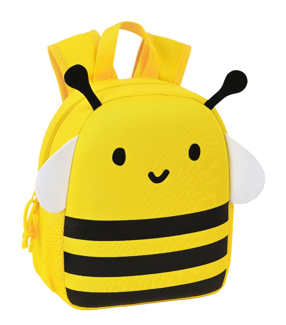 Safta neoprenový předškolní batoh Bee - žlutý 9L