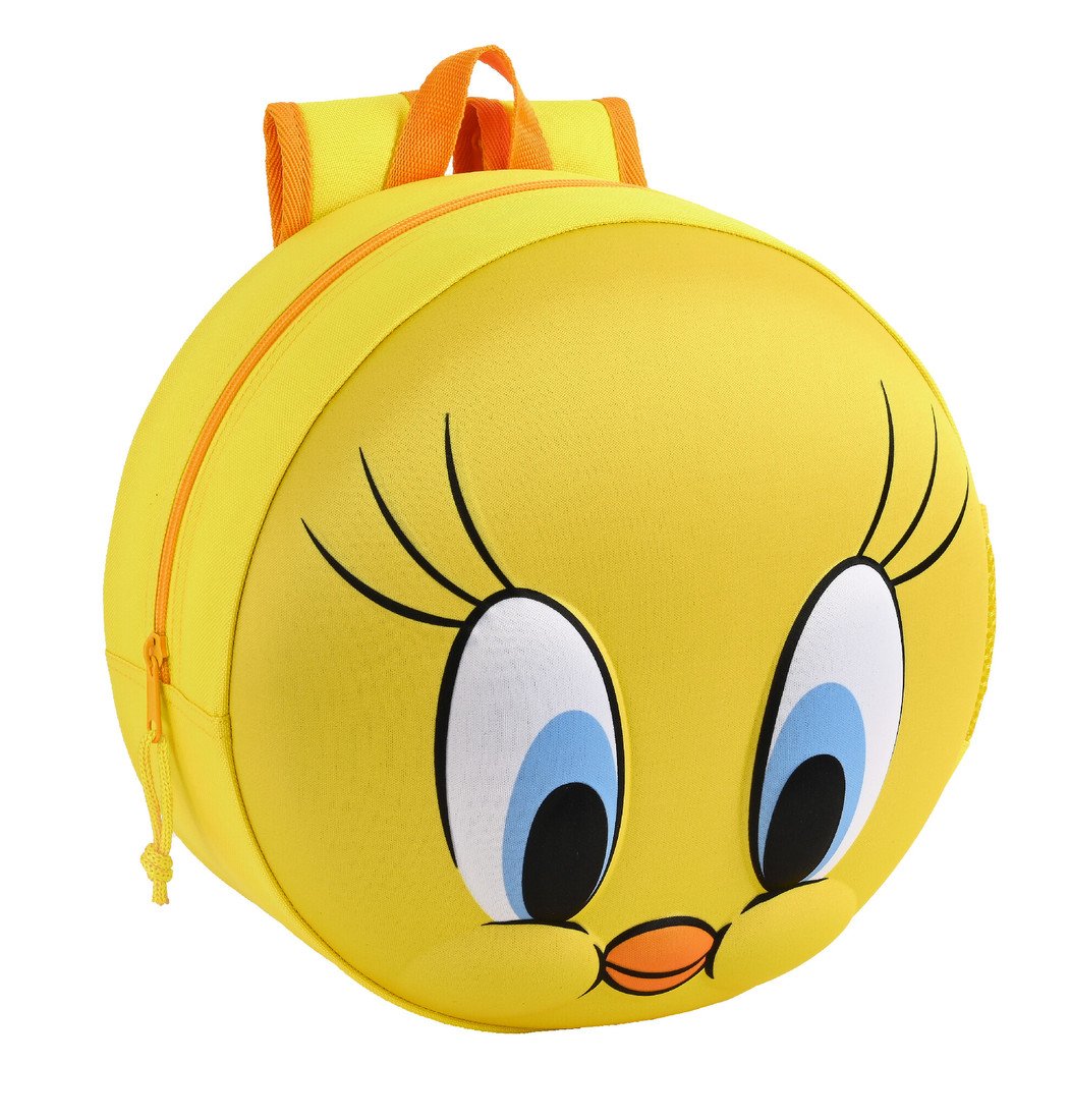 Safta Tweety předškolní batůžek kulatý 3D - žlutá - 31 cm